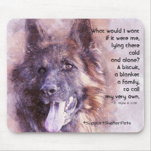Tapis De Souris Adopter Un Abri - Berger Allemand