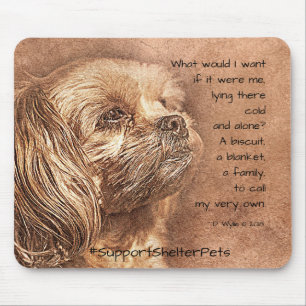 Tapis De Souris Adopter Un Abri Pour Animaux - Shih Tzu