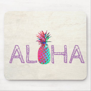 Tapis De Souris Adorable Aloha Hawaiian Pineappy
