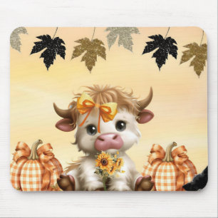 Tapis De Souris Adorable bébé Heifer