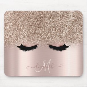 Tapis De Souris Adorable Faux Lashes Parties scintillant Ombre Ros