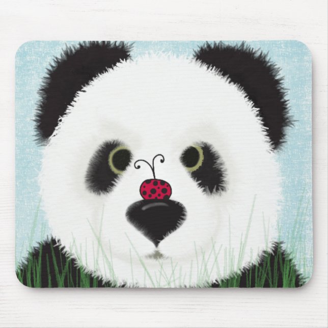 Tapis De Souris Adorable Ours De Panda (Devant)
