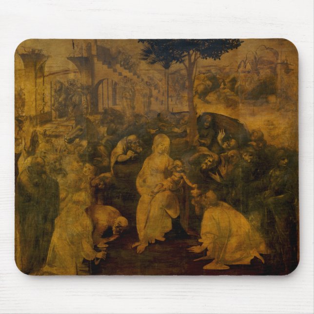 Tapis De Souris Adoration du Magi Léonard de Vinci (Devant)