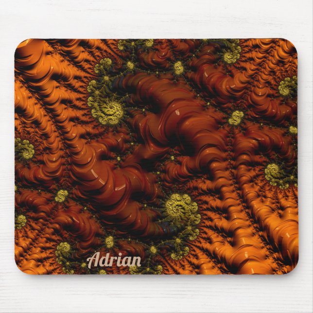 Tapis De Souris ADRIAN ~ Fractal personnalisé ~ Worms de terre ~ (Devant)