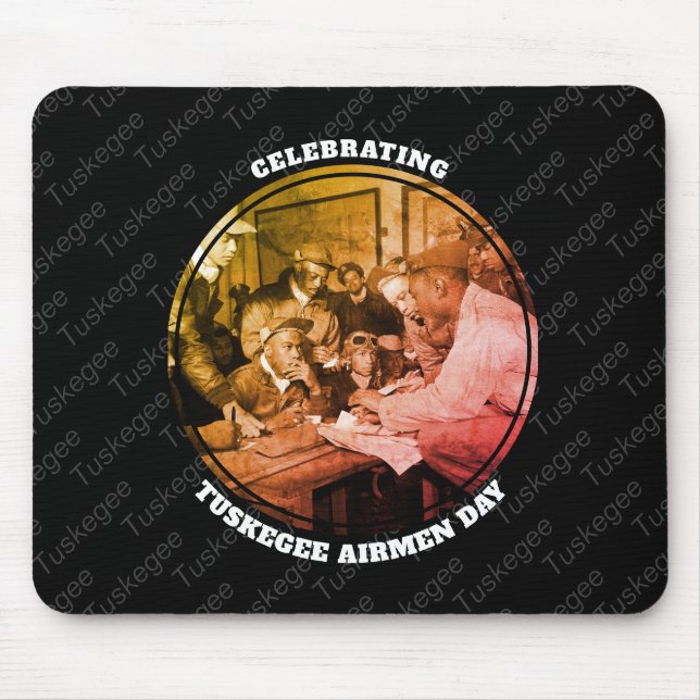 Tapis De Souris AÉRONEURS TUSKEGEE Personnalisés (Devant)