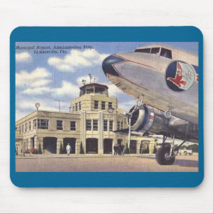 Tapis De Souris Aéroport, Jacksonville, Floride, Vintage