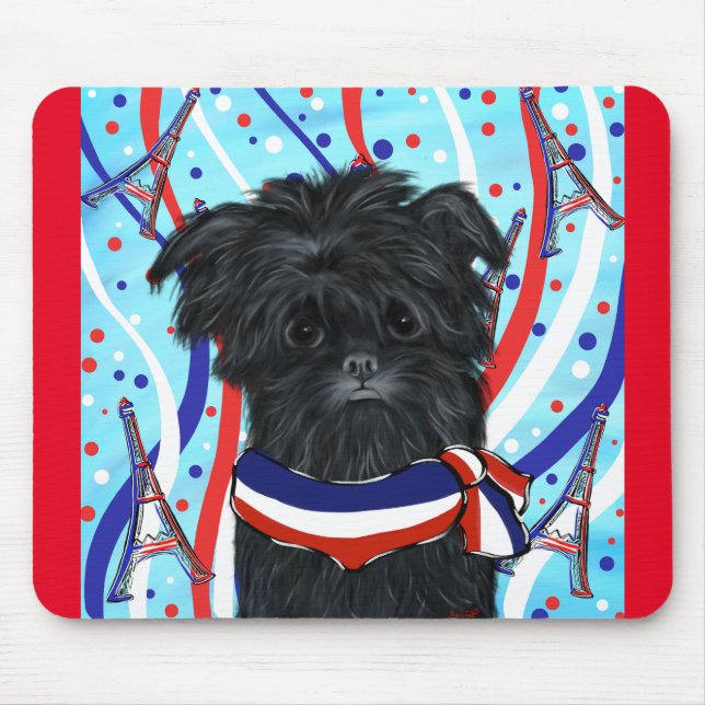 Tapis De Souris Affenpinscher Paris (Devant)