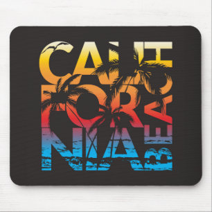 Tapis De Souris Affiche de plage de la Californie