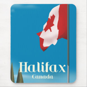 Tapis De Souris Affiche de voyage à Halifax Canada