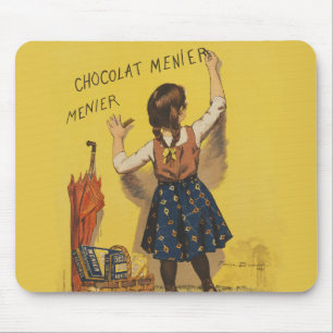 Tapis De Souris Affiche vintage Chocolat Menier française Art Boui