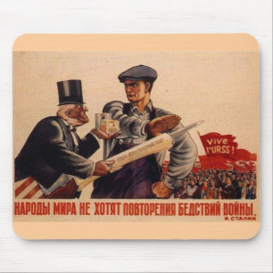 Tapis De Souris Affiches de propagande d'Union Soviétique de