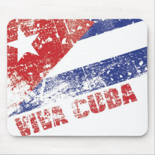 Tapis de souris affligé par drapeau du Cuba de