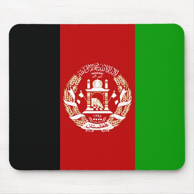 Tapis De Souris Afghanistan, drapeau ; Afghanistan (Devant)