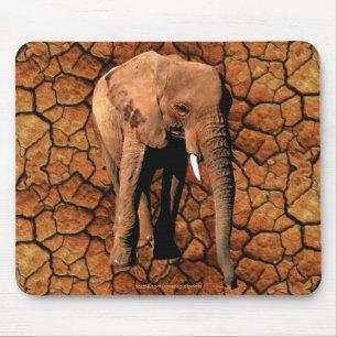 Tapis De Souris African Elephant Wildlife Supporter Mousepad