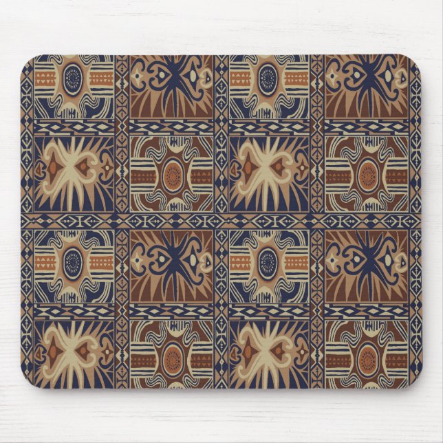 Tapis De Souris African Tribal Collage contemporain (Devant)