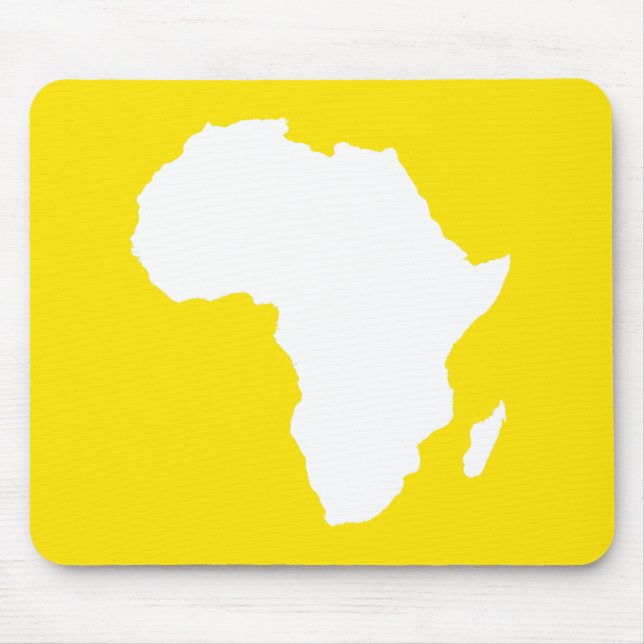 Tapis De Souris Afrique Audacieuse Jaune Dorée (Devant)