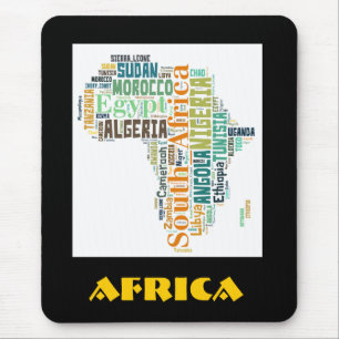 Tapis De Souris Afrique Mot; Art