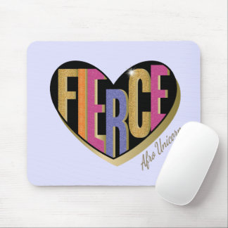 Tapis De Souris Afro Unicorn Fierce Heart Design