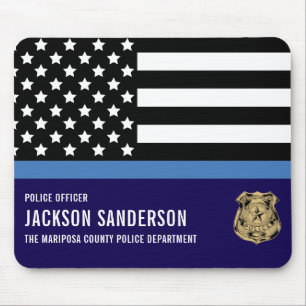 Tapis De Souris Agent des forces de l'ordre du service de police p