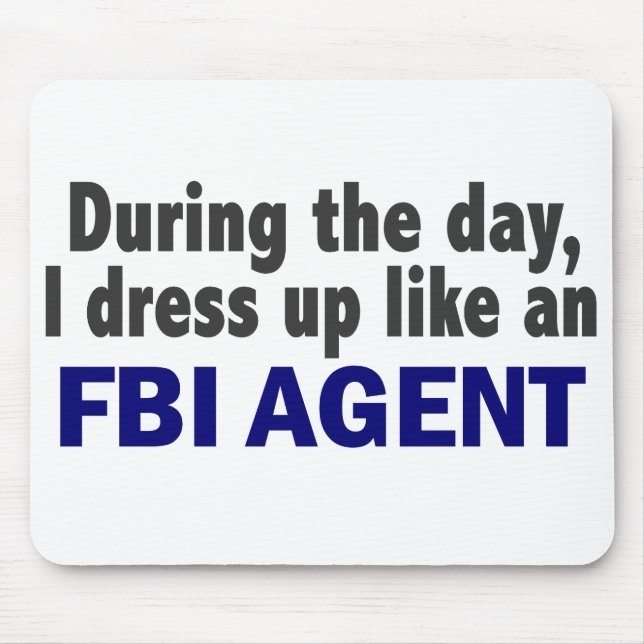 Tapis De Souris Agent du FBI au cours de la journée (Devant)