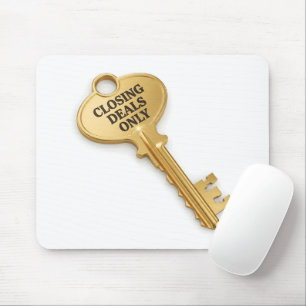 Tapis De Souris Agent Immobilier Fermant des Affaires Uniquement B