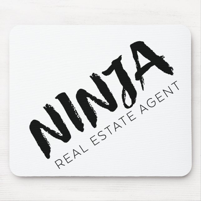 Tapis De Souris Agent immobilier moderne Mousepad de calligraphie (Devant)