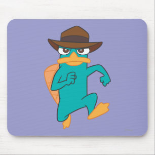 Tapis De Souris Agent P en cours d'exécution