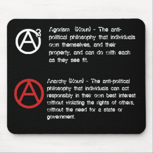 Tapis De Souris Agorism et anarchie définis