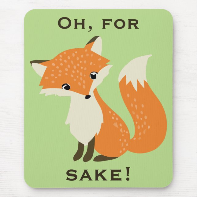 Tapis De Souris Ah, pour le vert de saké de Fox (Devant)