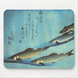 Tapis De Souris Ai (truite) - Photos japonaises couleur Hiroshige