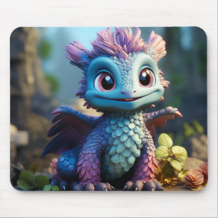 Tapis De Souris Aiden, un tablier de dragon lunaire