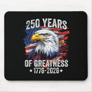 Tapis De Souris Aigle 250 Ans Américain 1776 2026 250e Naissance É