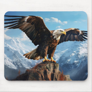 Tapis De Souris Aigle Animal Oiseau Faune Sauvage Art coloré