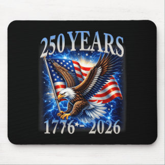 Tapis De Souris Aigle et Drapeau 250 Ans 1776-2026 250e Anniversai