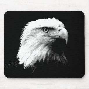 Tapis De Souris Aigle noir et blanc