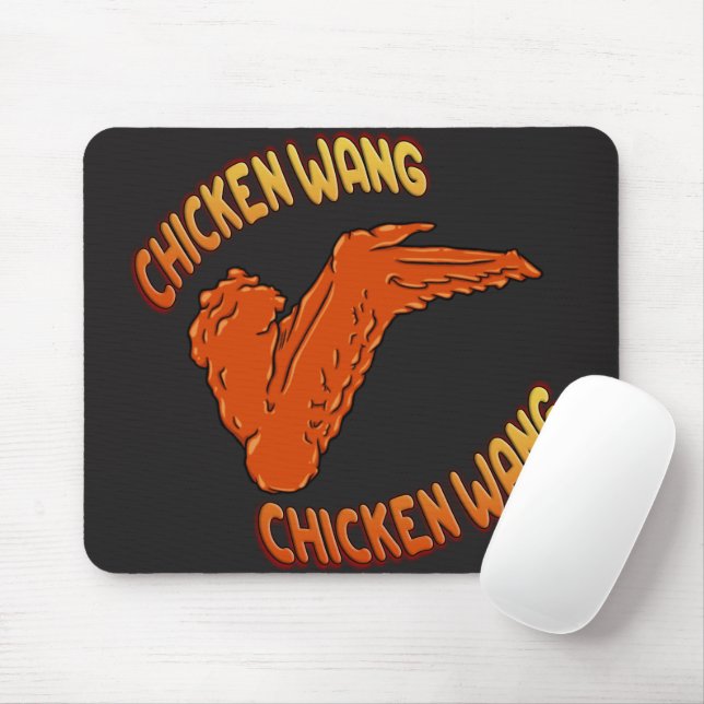 Tapis De Souris Aile de poulet Mousepad (Avec souris)