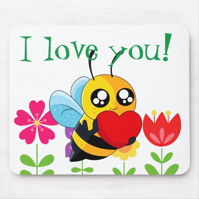 Tapis De Souris Aimer Bee (Devant)