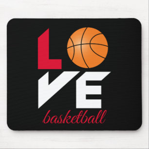 Tapis De Souris Aimer le basket-ball