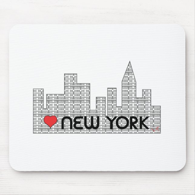 Tapis De Souris Aimer NEW YORK (Devant)