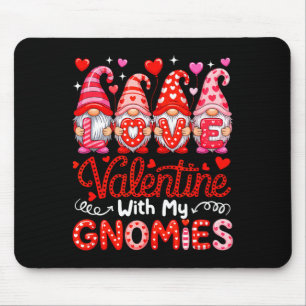 Tapis De Souris Aimez la Saint-Valentin avec mes gnomes de groupe