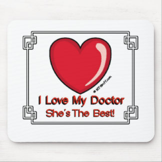 Tapis De Souris Aimez mon docteur - elle est le meilleur