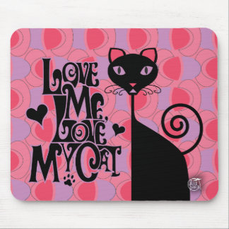Tapis De Souris Aimez mon mousepad de chat
