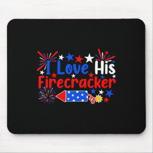Tapis De Souris Aimez Son Pirate Funny 4 Juillet Fireworks C