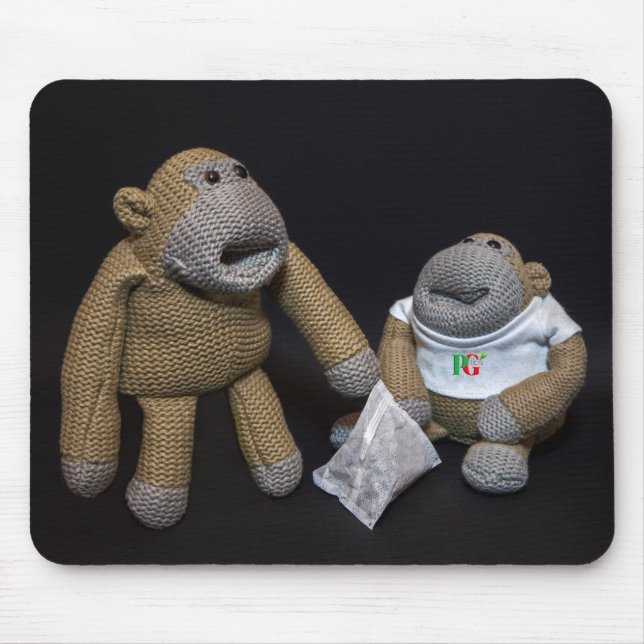 Tapis De Souris Aimez-vous Mme Monkey (Devant)