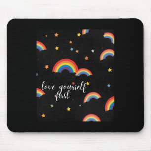 Tapis De Souris Aimez-vous Premier Sticker Rainbow Pride