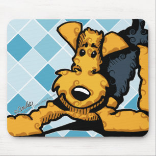 Tapis De Souris Airedale au jeu