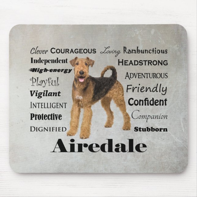 Tapis De Souris Airedale Mousepad (Devant)