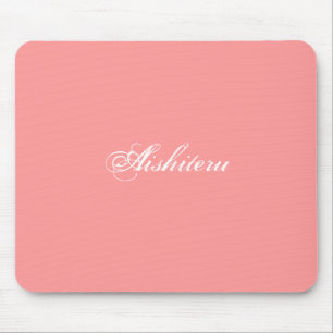 Tapis De Souris Aishiteru dans la bouche rose