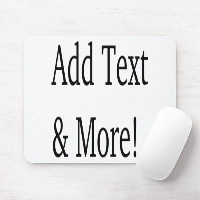 Tapis De Souris Ajouter du texte et plus ! Customisez votre propre (Avec souris)
