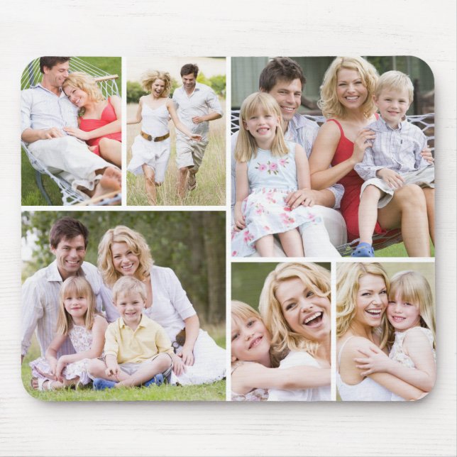 Tapis De Souris Ajouter Votre 6 Photo Personnalisée Mousepad (Devant)